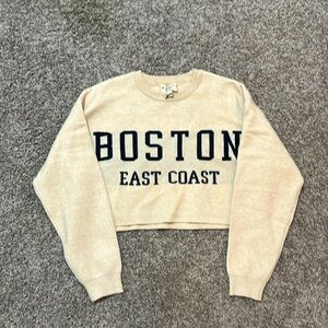 Cropped Boston  sweater
